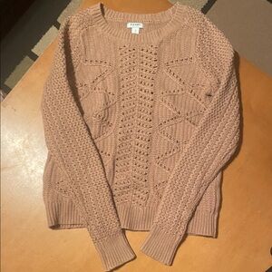 Old Navy Textured Knit Sweater in Warm Tan